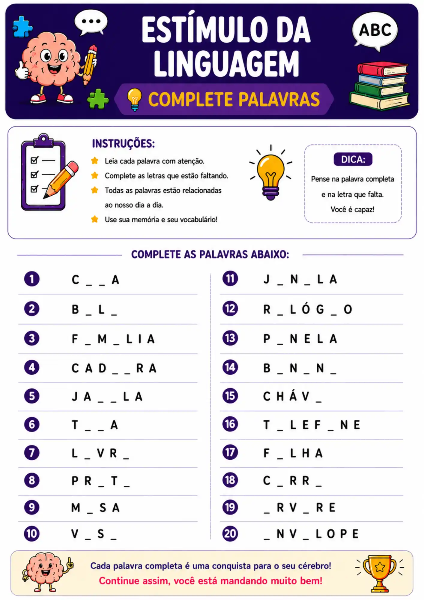 Atividade do material