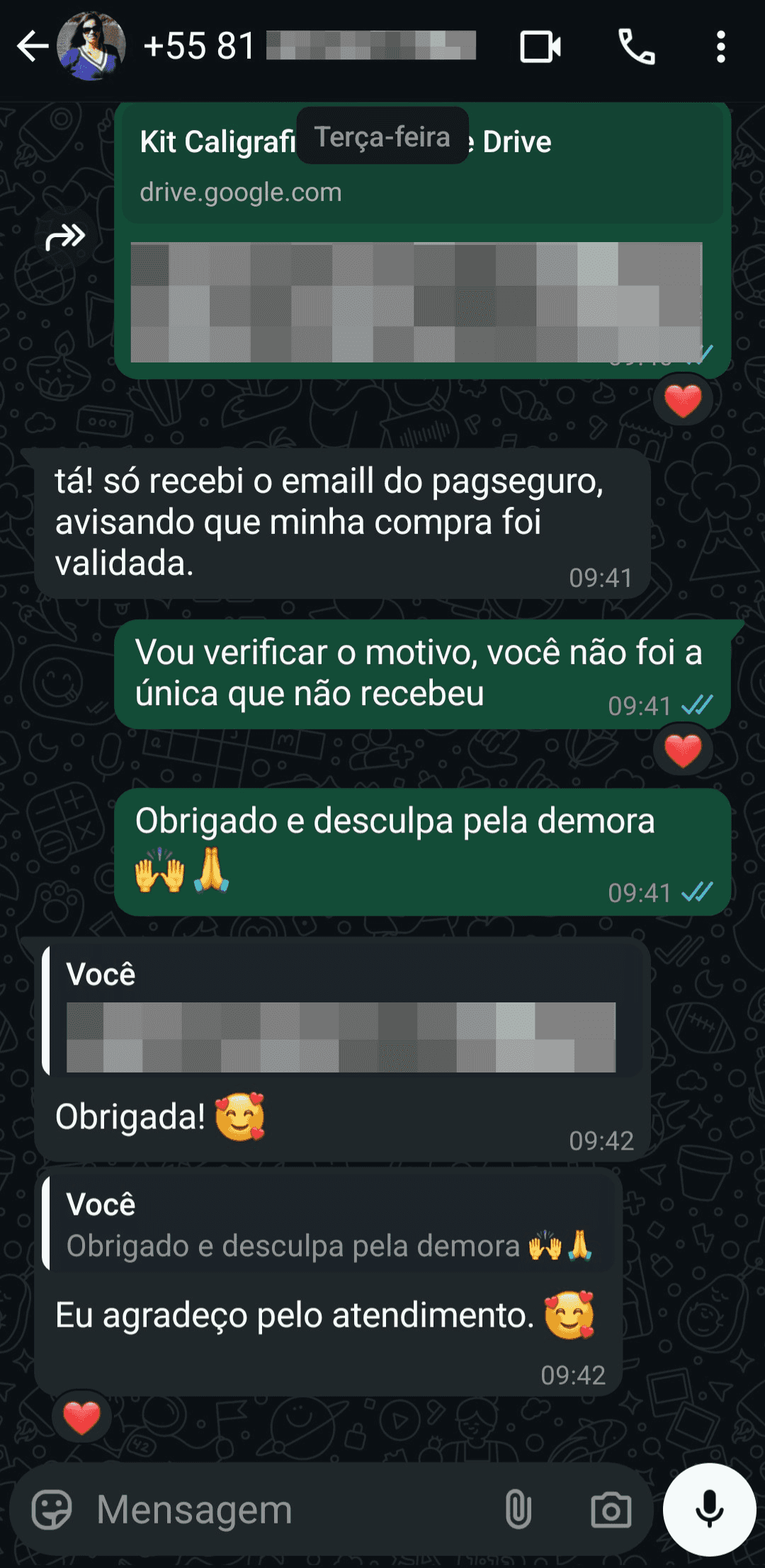 Feedback do cliente 5